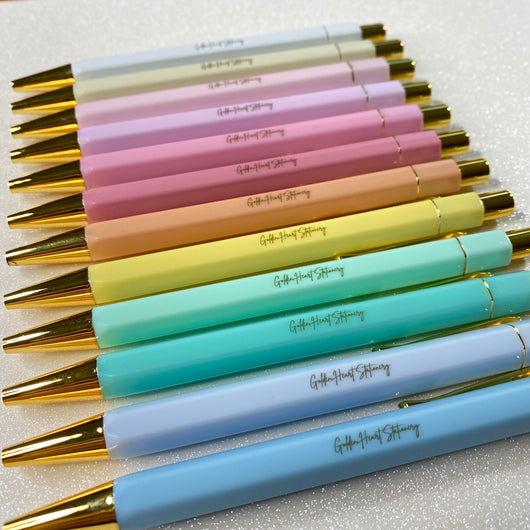 Pastel Pens – Golden Heart Stationery